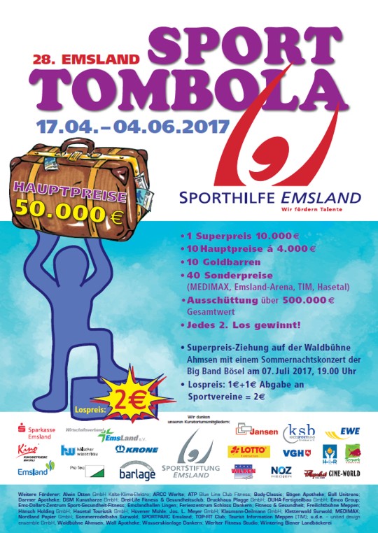 Plakat Emsland Sport Tombola